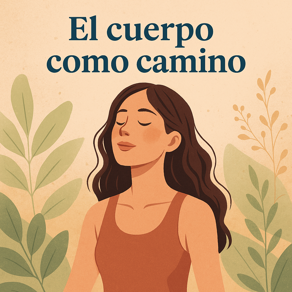 Ilustración de una mujer con los ojos cerrados respirando profundamente, simbolizando calma, regulación del sistema nervioso y sanación emocional
